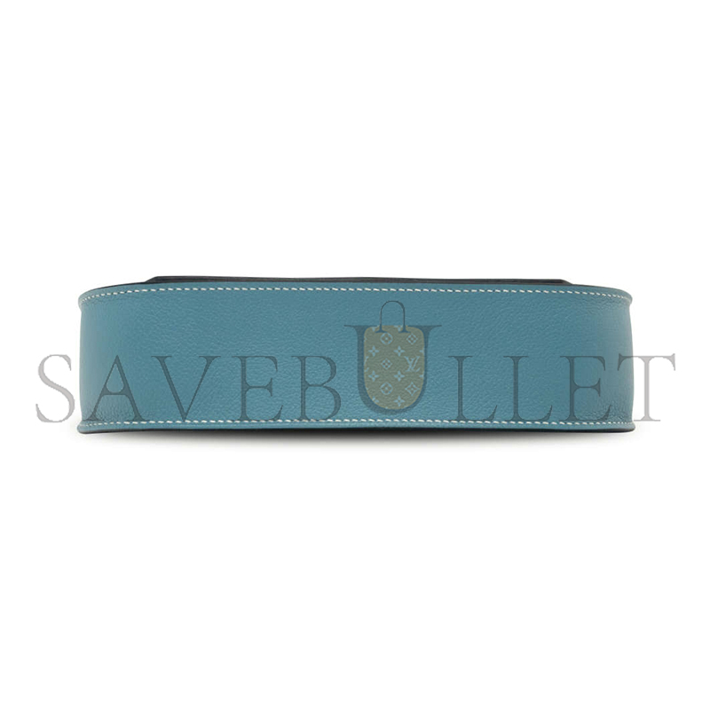 H**mes jypsiere mini bleu jean evercolor (23*17*5cm)